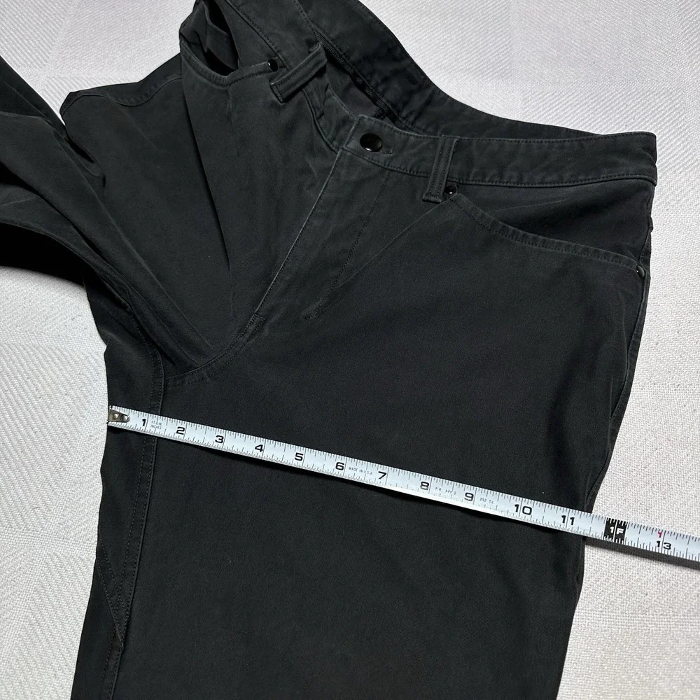 Lululemon ABC Slim Utilitech Pants Mens 33x33 Black Stretch 5 Pocket Jean Active - Picture 10 of 12